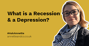 blog post featured image highlighting the topic of what is a recession and a depression
